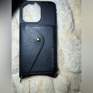 Bandolier IPhone 13 Pro case with wristlet.